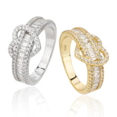 Premium Επίχρυσο Δαχτυλίδι από Χαλκό με 3ΑΑΑ Ζιργκόν