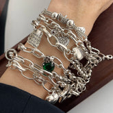 Ασημένιο Βραχιόλι 925 σε Ασημί Χρώμα με Ζιργκόν