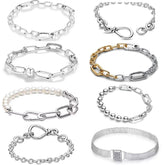 Ασημένιο Βραχιόλι 925 σε Ασημί Χρώμα με Ζιργκόν