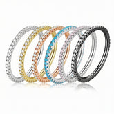 Minimal Δαχτυλίδι από Ασήμι 925 με Λαμπερά Ζιργκόν 3ΑΑΑ