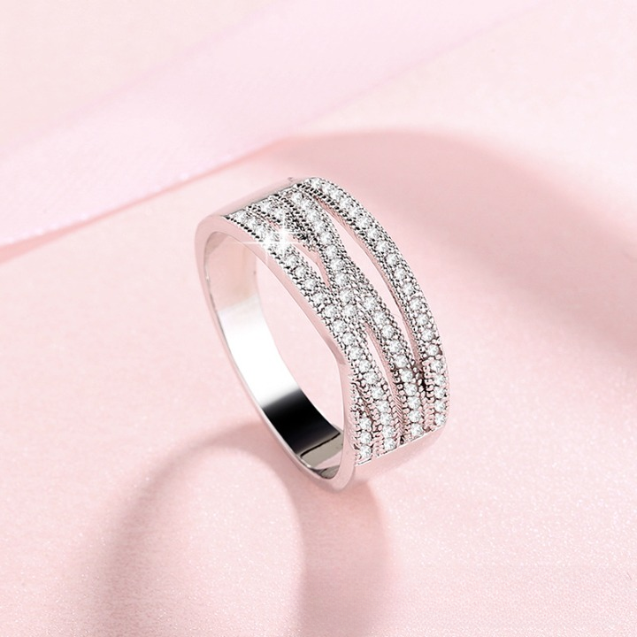 Γυναικείο Δαχτυλίδι Χαλκού με 3Α Ζιργκόν – Πολυτελής Σχεδιασμός Luxury Jewelry