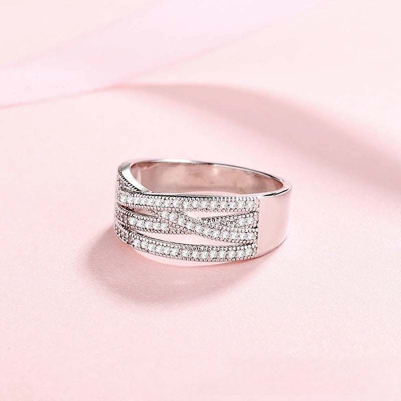 Γυναικείο Δαχτυλίδι Χαλκού με 3Α Ζιργκόν – Πολυτελής Σχεδιασμός Luxury Jewelry