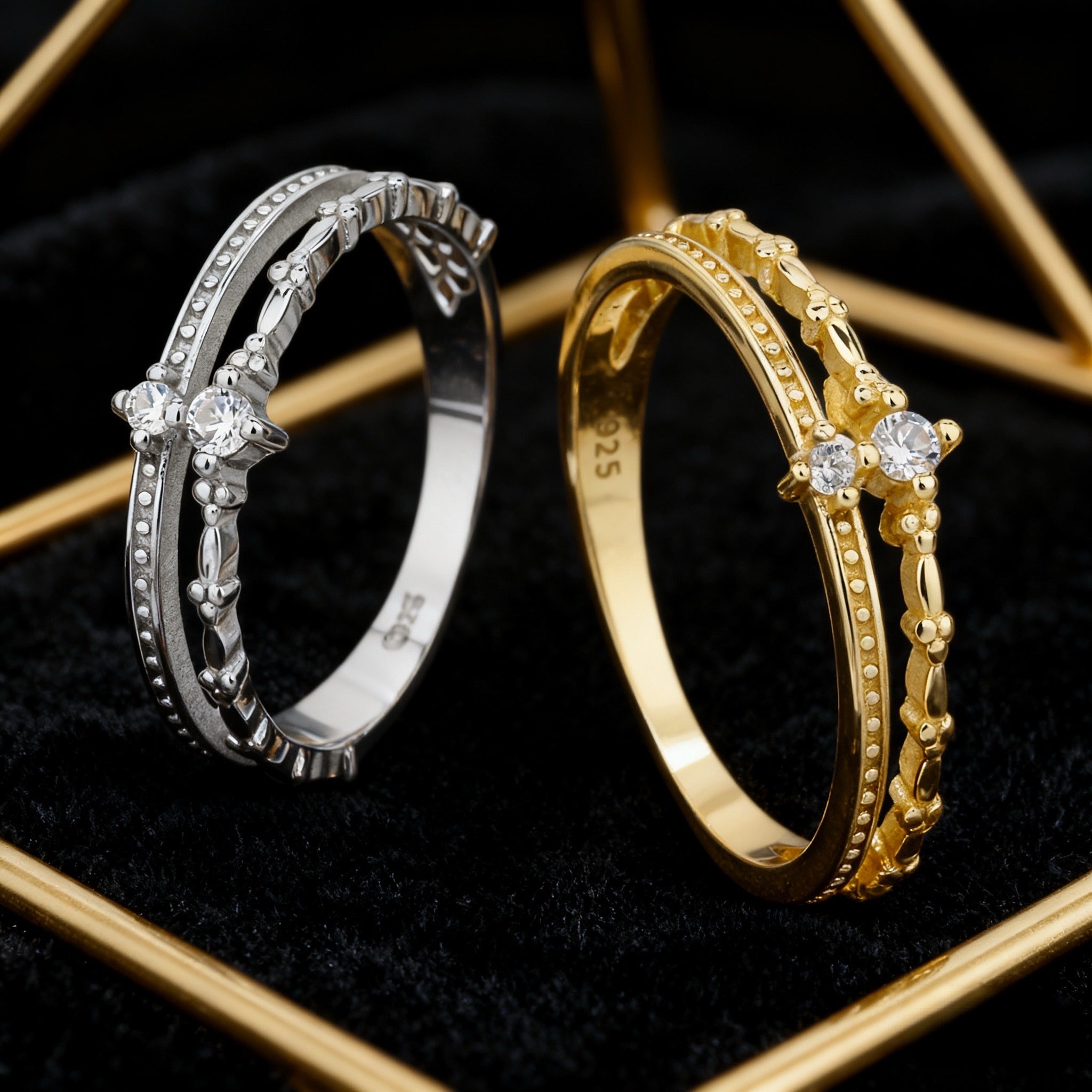 925 Ασημένιο Δαχτυλίδι Επιχρυσωμένο 18k με Ζιργκόν 3ΑΑΑ