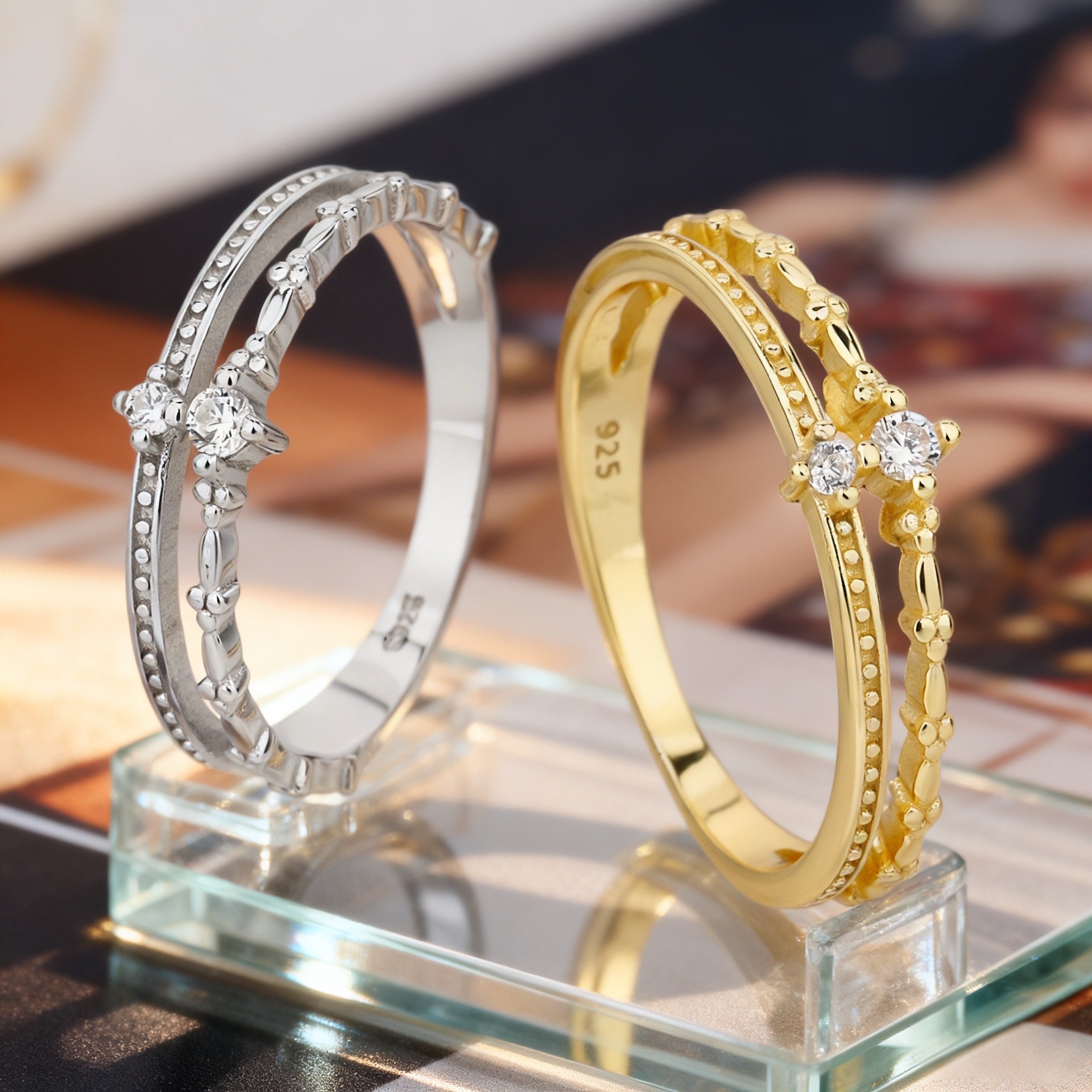 925 Ασημένιο Δαχτυλίδι Επιχρυσωμένο 18k με Ζιργκόν 3ΑΑΑ