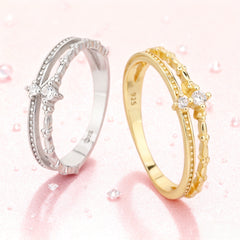 925 Ασημένιο Δαχτυλίδι Επιχρυσωμένο 18k με Ζιργκόν 3ΑΑΑ