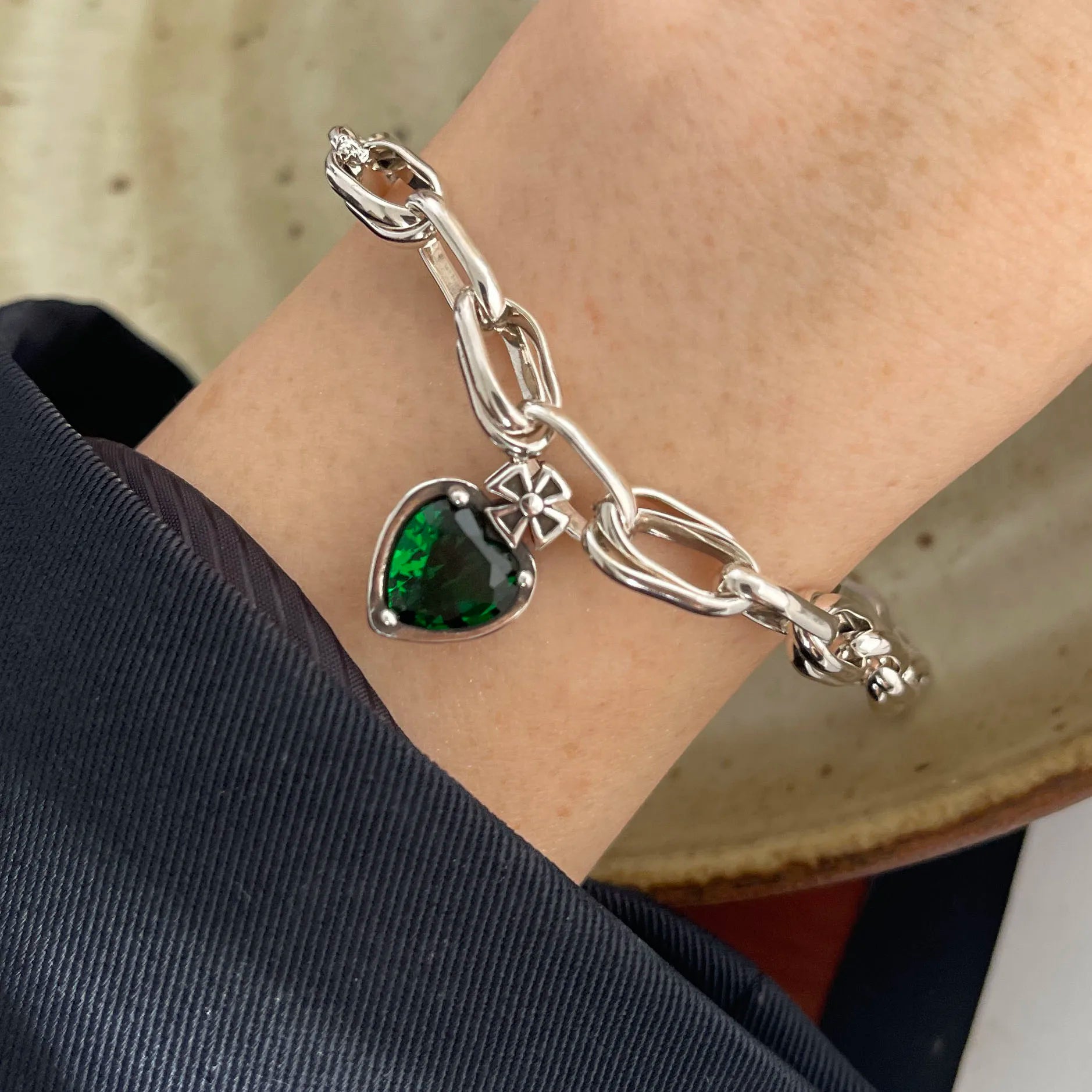 Ασημένιο Βραχιόλι 925 σε Ασημί Χρώμα με Ζιργκόν